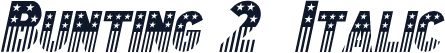Bunting 2  Italic