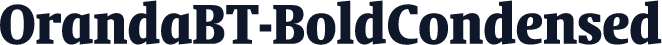 OrandaBT-BoldCondensed