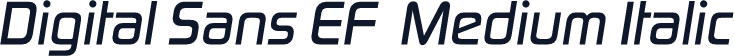 Digital Sans EF  Medium Italic