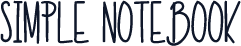 Simple Notebook