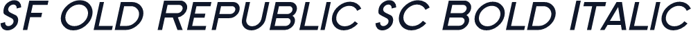 SF Old Republic SC Bold Italic