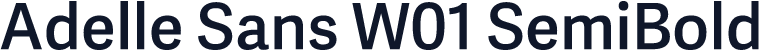 Adelle Sans W01 SemiBold