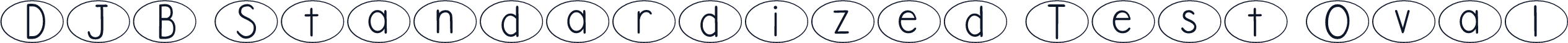 DJB Standardized Test Oval