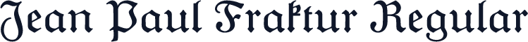 Jean Paul Fraktur Regular