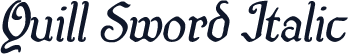 Quill Sword Italic