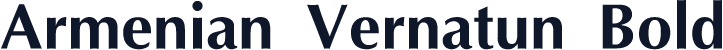 Armenian Vernatun Bold