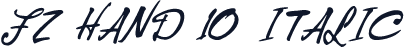 FZ HAND 10 ITALIC