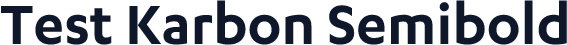 Test Karbon Semibold