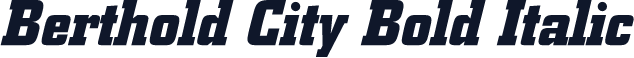Berthold City Bold Italic