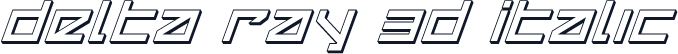 Delta Ray 3D Italic