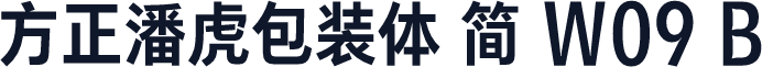 方正潘虎包装体 简 W09 B
