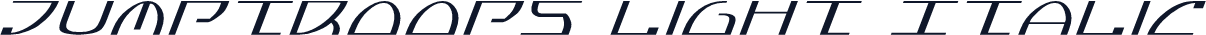 Jumptroops Light Italic
