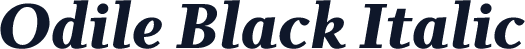 Odile Black Italic