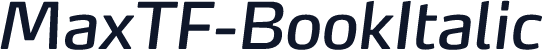 MaxTF-BookItalic