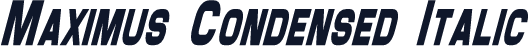 Maximus Condensed Italic