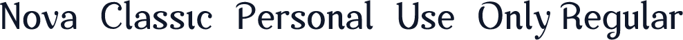 Nova-Classic-Personal-Use-Only Regular