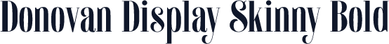 Donovan Display Skinny Bold