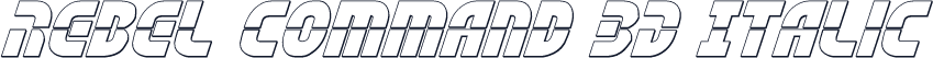 Rebel Command 3D Italic