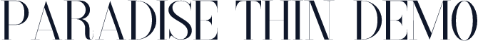 Paradise Thin Demo