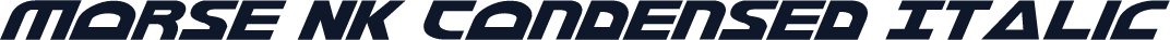 Morse NK Condensed Italic