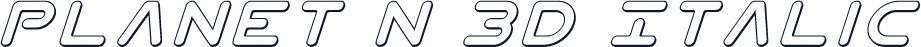 Planet N 3D Italic