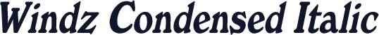 Windz Condensed Italic