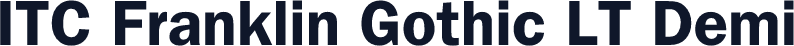 ITC Franklin Gothic LT Demi