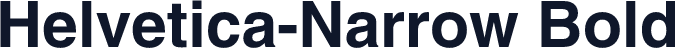 Helvetica-Narrow Bold