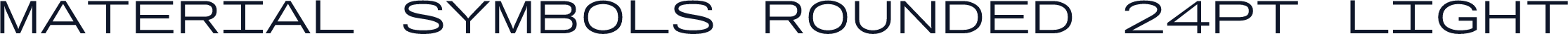 Material Symbols Rounded 24pt Light