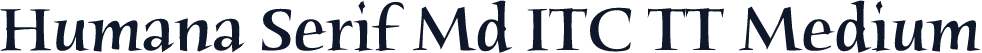 Humana Serif Md ITC TT Medium