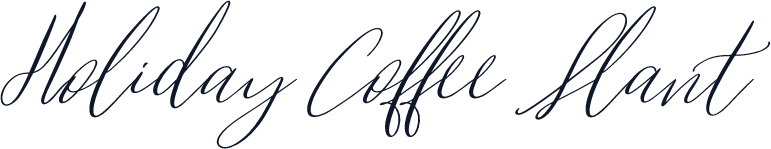 Holiday Coffee Slant