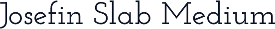 Josefin Slab Medium
