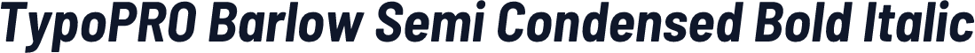 TypoPRO Barlow Semi Condensed Bold Italic