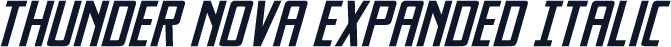 Thunder Nova Expanded Italic