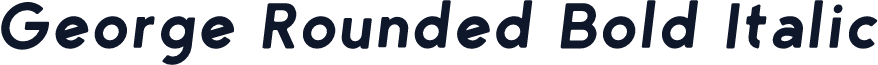 George Rounded Bold Italic