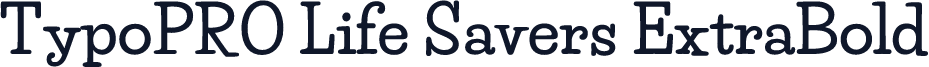 TypoPRO Life Savers ExtraBold
