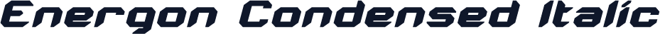 Energon Condensed Italic