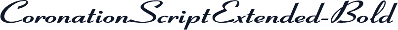 CoronationScriptExtended-Bold