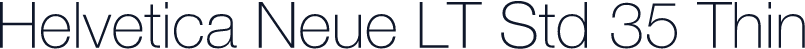 Helvetica Neue LT Std 35 Thin