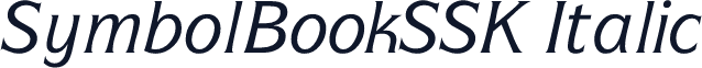 SymbolBookSSK Italic
