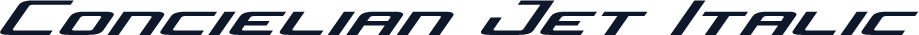 Concielian Jet Italic