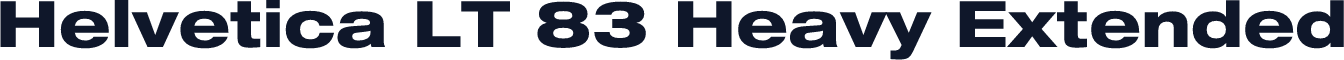 Helvetica LT 83 Heavy Extended