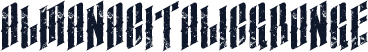 almanacitalicgrunge