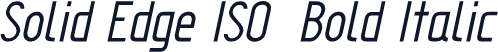 Solid Edge ISO  Bold Italic