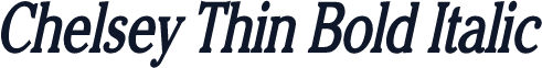 Chelsey Thin Bold Italic
