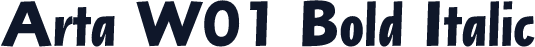 Arta W01 Bold Italic