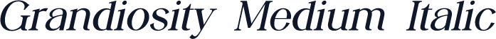 Grandiosity Medium Italic