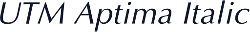 UTM Aptima Italic