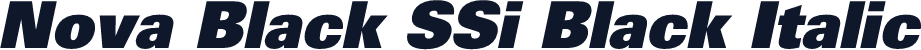 Nova Black SSi Black Italic