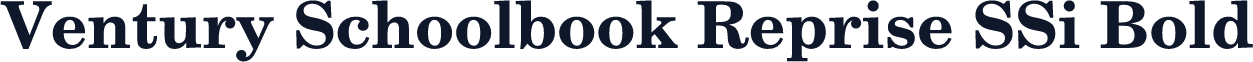 Ventury Schoolbook Reprise SSi Bold